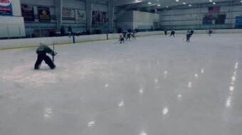Using my speed and banging  home a shorthanded goal! Image