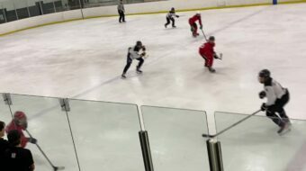 From Bradley Whang at Mini Chowder Cup 2022, East Coast Kings Red.  Coach Jamie Armstrong. Image